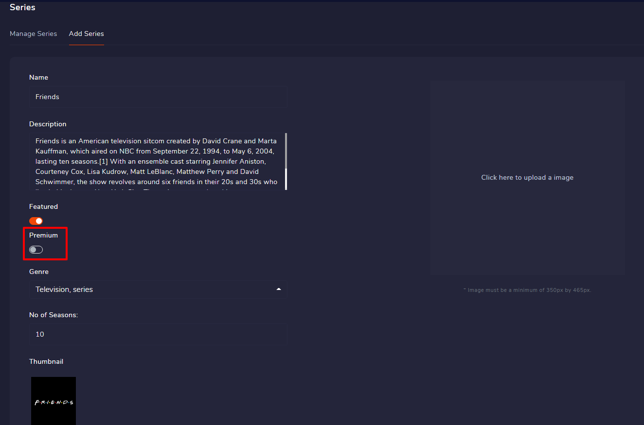 Turn On Premium Options